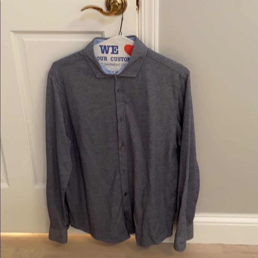 A denim blue shirt